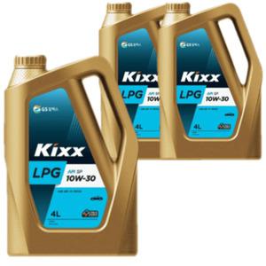 킥스 KIXX LPG 10W30 4L x3개고성능LPG엔진오일