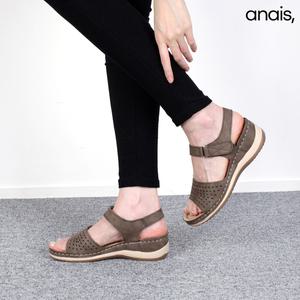 [아나이스] 펀칭 벨크로 컴포트 샌들 5cm_24SS229