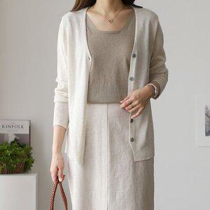 써니11 linen 샌즈 가디건