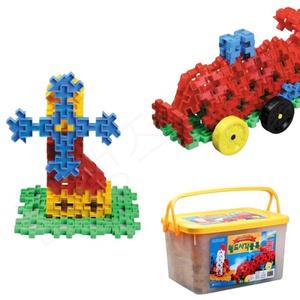 미니 와플 블록 블럭 어린이집 꼬마 사각블럭 십자블록 290pcs 신나는놀이