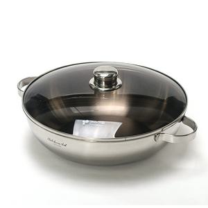 키친아트 IH 국내산 프리미엄 스텐304 통5중 전골냄비 28cm 30cm 32cm 궁중웍 궁중전골 양수냄비 이유식 국 찌개 다용도