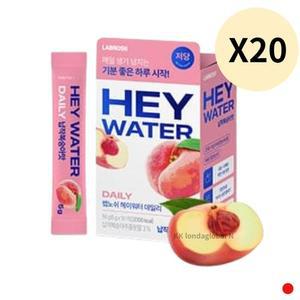 랩노쉬 음료 헤이워터 데일리 납작복숭아 10개 X 20