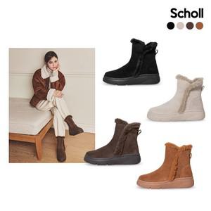 [삼성물산 공식수입] (Scholl) 스웨이드 퍼 앵클부츠 (Zermatt Zip)