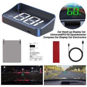 M2 헤드업 디스플레이 자동차 속도계 KMH/MPH HUD USB 케이블 플러그 앤 플레이 GPS 및 Beidou 듀얼 위성 시스템