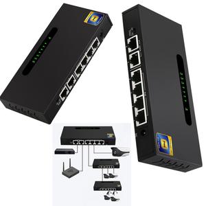 게임 RJ45 LAN 어댑터 듀얼 업 링크 독 스테이션 4  2 포트 100Mbps POE 스위치 이더넷 허브 플러그 앤 플
