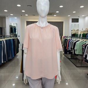 [꼼빠니아]어깨선 절개 쉬폰 블라우스-CAEU5-WRB240(L/베이지,그린,블랙)