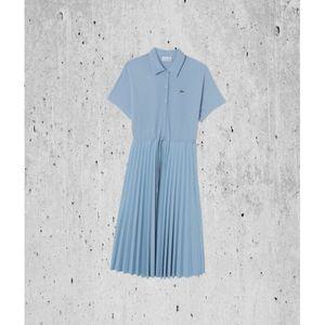 매장정품 라코스테 LACOSTE 여성 밑단 플리츠 반팔 폴로 드레스 [스카이블루] EF408E-55GT01 1837555