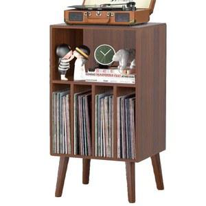 커넷 원레코드 수납장 진열함 보관함 LP장 수납 메하 레코드 원목 48X40X94CM 캐비닛