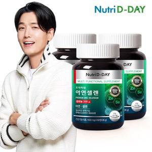 (3병/6개월분) 프리미엄 아연 셀렌 총180정