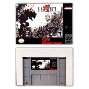 최종 게임 판타지 VI 6 EUR 미국 소매 상자 비디오 게임 콘솔이 포함된 Snes 게임 카트리지용 16비트 RPG