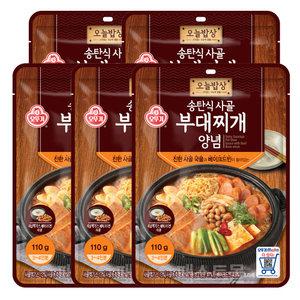 오뚜기 오늘밥상 송탄식 사골 부대찌개양념 110g 5개