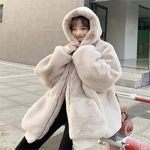 [오노마] ONM 보들한 무지 심플 데일리 따뜻 오버핏 여자 후드집업  8947859)