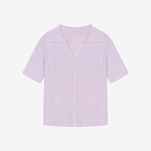 [25 신상] 린넨 혼방 카라넥 반팔 가디건 (VKCCF2957)