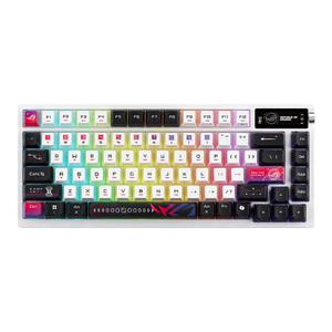 ASUS ROG AZOTH X STORM축 V2 무선 기계식 키보드 한글 알루미늄 75% OLED 텐키리스 5중흡음 핫스왑