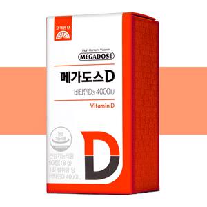 고려은단 메가도스D 비타민D3 4000IU 90정 1개 (3개월분) 고함량