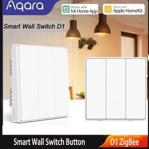 투야 스마트봇Aqara 스마트 벽 스위치 D1 ZigBee 전등 버튼 홈  제어 Fire WithNO Neutral For Mi Home