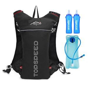 러닝 조끼 등산 트레일 5L 초경량 배낭 베스트 조깅 남자 마라톤 자전거 가방 물병 500ML