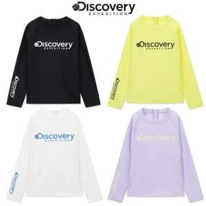 [디스커버리키즈](본점)[정상가59,000원] 24SS 키즈 빅로고 반집업 래쉬가드 DKSW51043