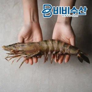 프리미엄 킹타이거새우1kg (4미) 킹블랙타이거새우