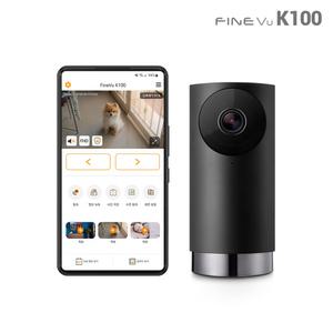 [본사정품] 파인뷰 K100 스마트AI 홈CCTV 홈카메라 홈캠 마이카 알람 지원