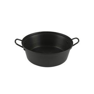 [기타]업소용 경질 국수전골 냄비 24cm 국수요리 샤브샤브 어묵탕 양수냄비 유리뚜껑