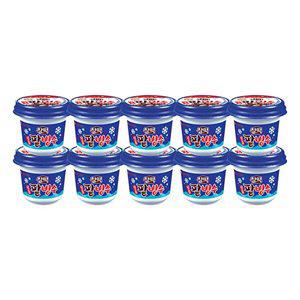 [롯데웰푸드]찰떡 일품 팥빙수 아이스크림 240ml X10개