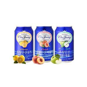 [일화]일화 초정 탄산수 350ml*48캔 모음 (플레인, 복숭아, 그린애플, 유자) (2박스) 탄산음료