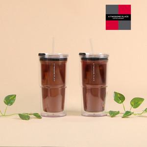 투썸 DT 아이스텀블러 550ml 트윈스 세트