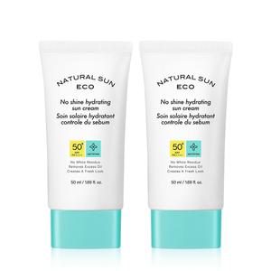 [2ea] 더페이스샵 내추럴 선 에코 피지잡는 수분 선 50ml