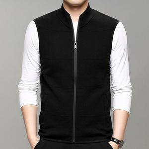 남성조끼 남자 겨울 집업 조끼 하이넥 가디건 가을 니트 지퍼