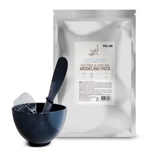 [롯데백화점]백퍼센트퓨어 퓨어스 티트리 모델링 팩 1kg 스파출라,볼 계량컵, 팩도구 3종 포함