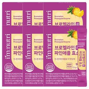 아임뉴트리 브로멜라인 파인애플효소 고역가 효소 30포 6박스
