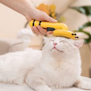 꿀벌 반려동물 털빗 고양이 강아지 슬리커 브러쉬 마사지빗 털제거 간편