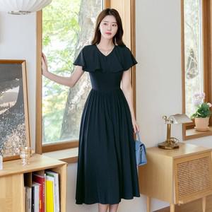 프리잔테 드레시 케이프 플레어 원피스 빅사이즈 오피스룩 하객룩