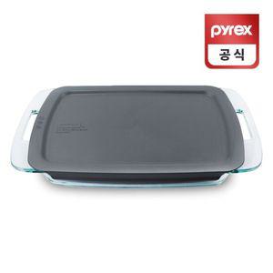 오븐용기 코렐 파이렉스 이지그랩 그레이 베이크 디쉬 2.8L 오븐