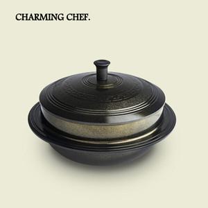 차밍셰프 황금 가마솥 24cm 가정용 미니 가마솥 세라믹코팅 가마솥밥