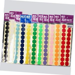 [XBH998M1]찍찍이 원형 주황 1SET 공예 꾸미기 미술 비즈