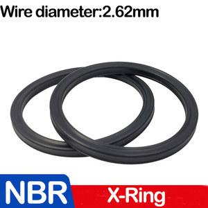 SunTool NBR X 링 4 립 도장 니트릴 고무 유압 실린더 로드용 내경 1 24 247 32MM