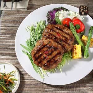 [천하일미] 홍석천 이원일 떡갈비 패티 총16장 매콤4팩+전통4팩