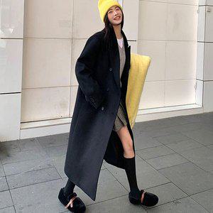 [하젤]바비럽 누빔 오버핏 더블 롱코트_W3655