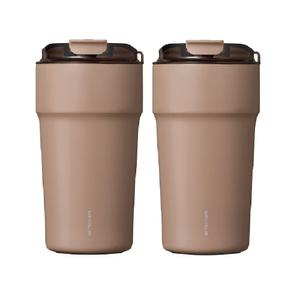 락앤락 메트로 카페 세라믹 텀블러 500ml 코코아, 2개