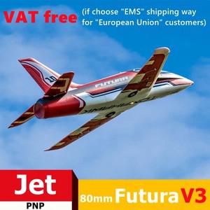 FMSRC 비행기, 80mm 덕트 선풍기 EDF Futura V3 6ch, 리트랙트 레드 고속 스포츠 모델 Avion PNP EPO
