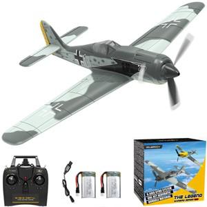 FW190 Volantex 400mm 윙스팬 RC 비행기, 2.4G 4CH 브러시리스 모터, 원 클릭 특수 효과, 소년 장난감,
