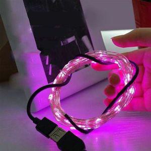 USB LED 케이블 LED 인테리어 조명 무드등 핑크