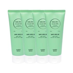 해피바스 마이크로 클린 솝베리 클렌징폼 150g x4