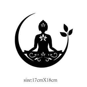 부처님 차크라 평안 사랑  바이브 데칼 방수 비닐 스티커 자동차 노트북 만다라 디자인