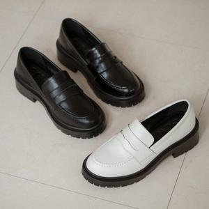 SOVO 헬렌 플랫폼 페니로퍼 5cm