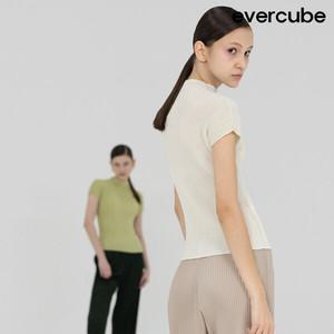 [런칭가199000원]에바큐브 25SS 3도 플리츠 블라우스