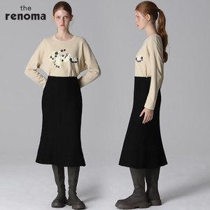 [더레노마][레노마(renoma)] 레이스 울혼방 롱스커트 (택가격 199000원)