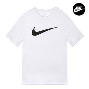[나이키] NIKE 빅로고 드라이핏 파크20 남자 반팔티셔츠 화이트 CW6936-100